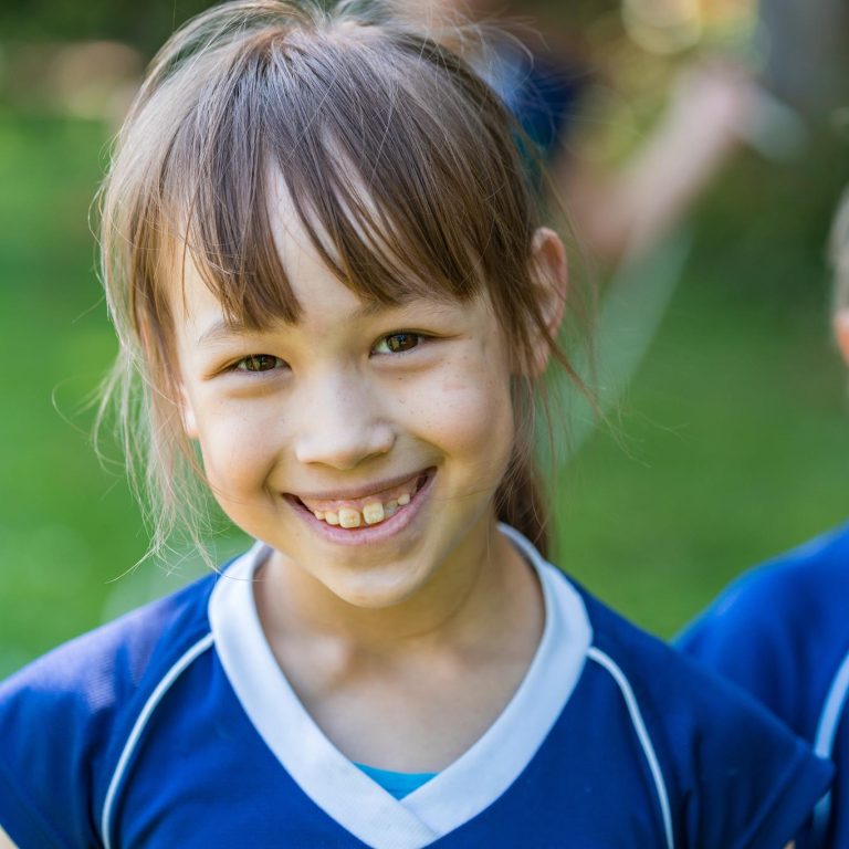 girl smiling