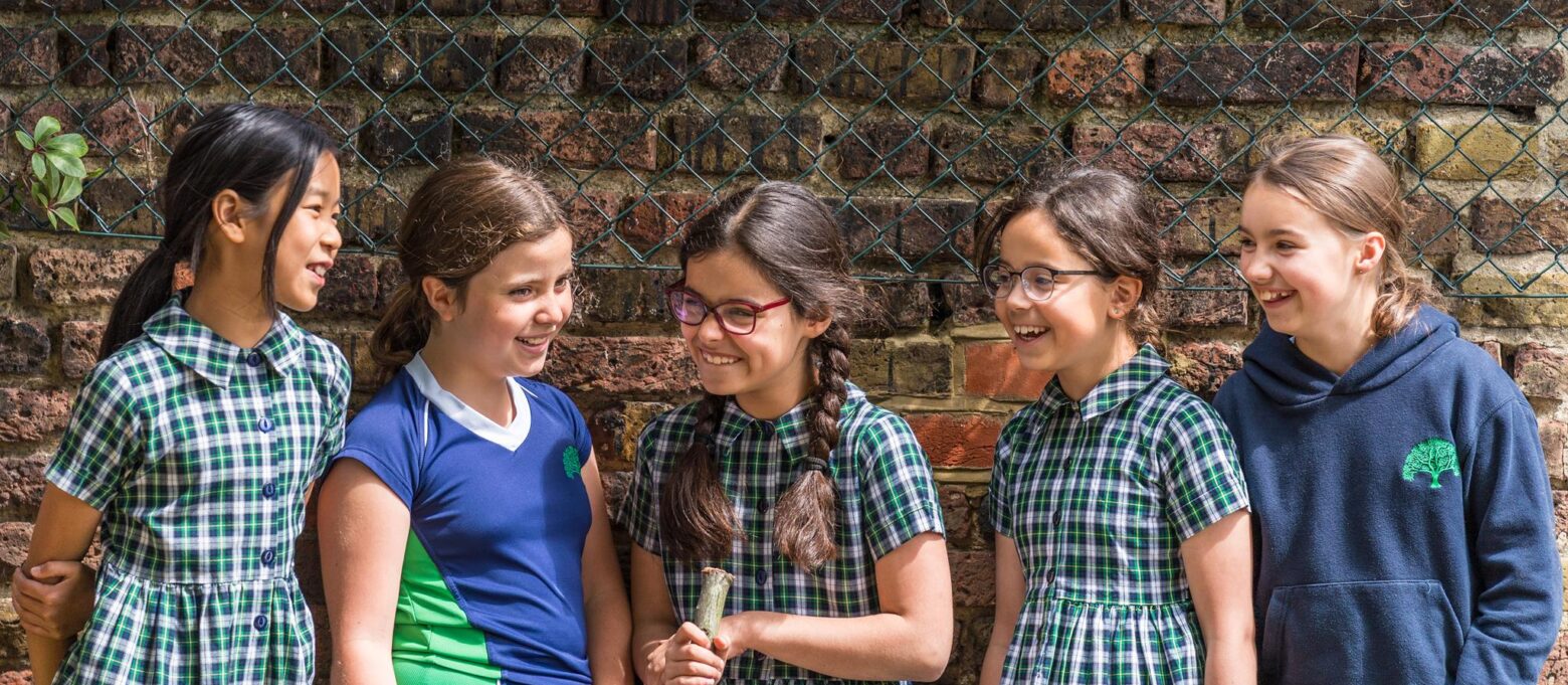 group of school girls