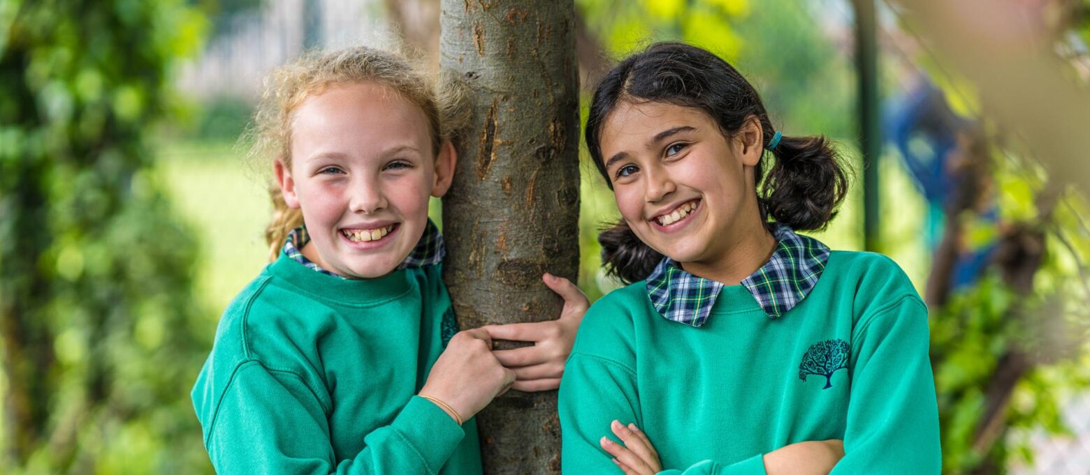 girls smiling